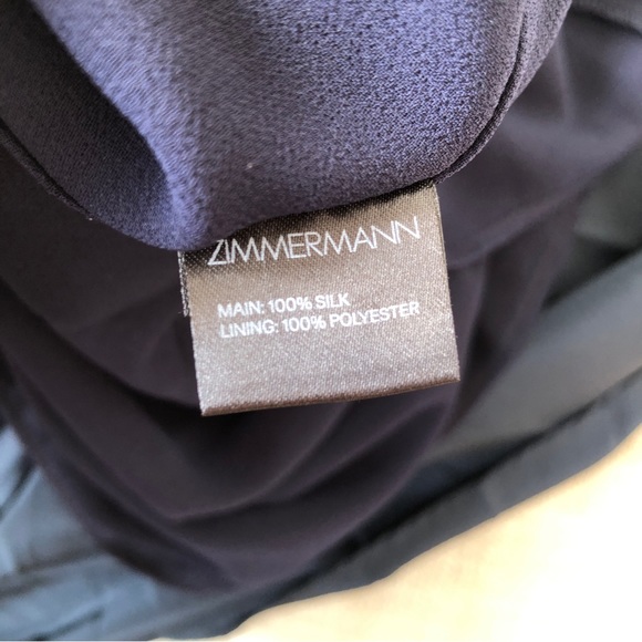 Zimmermann Silk Twist Strapless Gown Maxi navy - Picture 8 of 8